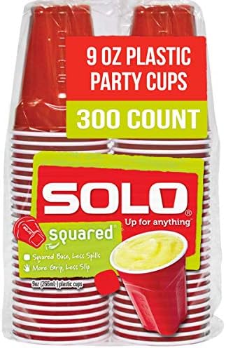SOLO Cup Company male crvene plastične šalice za zabave, 9 unci, 300 tačaka