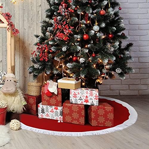 Najbolja svjetska Chihuahua mama božićne suknje Xmas Tree Mat Tassel ukrasi za ukrase za odmor 30/36/48 inča