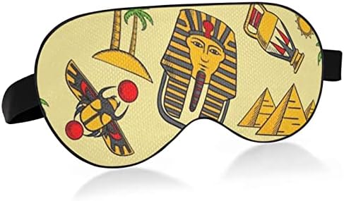 Unisex Sleep maska ​​za oči piramide-oči-horus noćno spavaće maska ​​Komforni naslon za spavanje za spavanje očiju