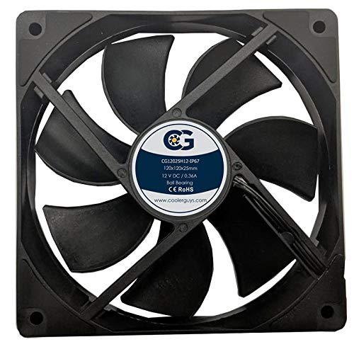 Coolerguys 120mm vodootporni IP67 12v ventilator sa visokim protokom vazduha