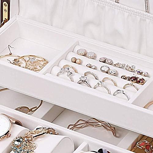 Nakit Sanduci nakit kutije drvena kutija za nakit sanduk sa bravom višeslojna narukvica velikog kapaciteta prsten ogrlica kutija za