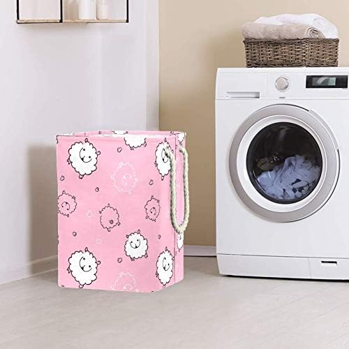 DJROW Funny Pink Sheep deka storage Bin storage odjeća igračke u spavaćoj sobi kupatilo