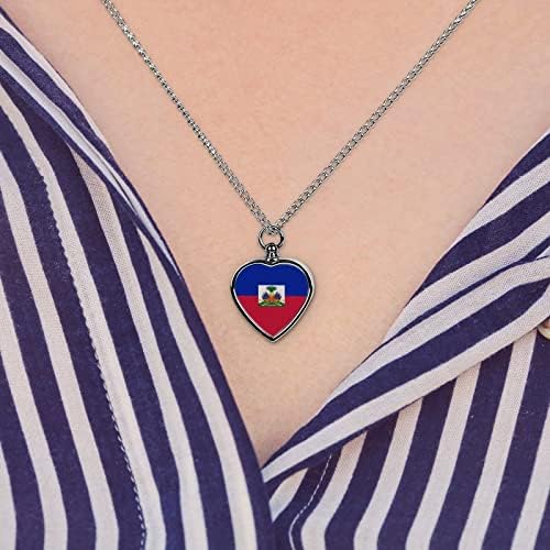 Zastava Haitija nakit za kućne ljubimce ogrlica urne za pepeo privjesak za uspomenu za poklone portreta mačaka