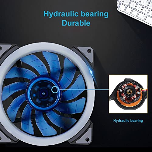 SDFGH 120mm ventilator za hlađenje računara RGB PC radijator slučaj podesivi ventilator LED hladnjak šareni Ventilatori za hlađenje računara