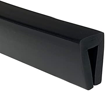 TINTVENT gumene rubne obloge crne boje, u kanalu za brtvu ivica PVC plastika, oštar metalni zaštitnik za zaštitu od 1/8 , crni