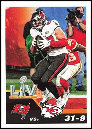 2021 Panini naljepnice 18 Rob Gronkowski Super Bowl LV NFL Fudbal Mini naljepnica Trgovačka kartica