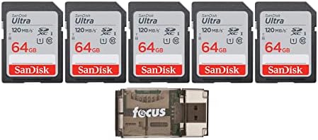 SanDisk 64GB 120MB / s Ultra UHS-I SDXC memorijska kartica sa fokusom sve-u-jednom velike brzine čitač kartica