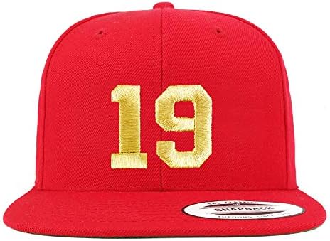 Trendy Prodavnica Odjeće Broj 19 Zlatna Nit Sa Ravnim Novčanicama Snapback Bejzbol Kapa