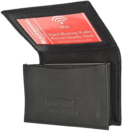 Marshal® RFID Blokiranje muške kože proširivi novčanik za posjetnice