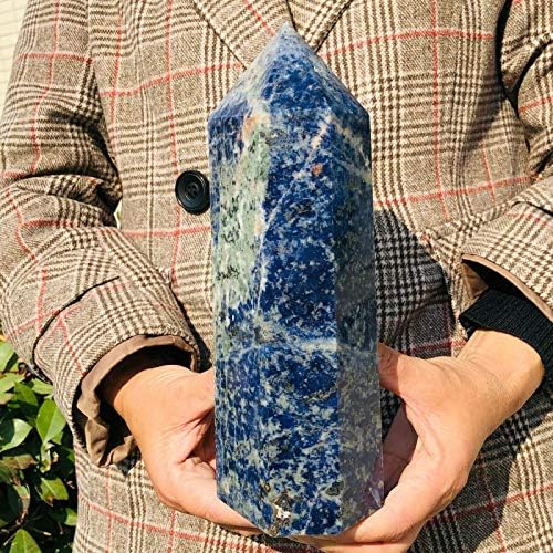 2160g Prirodno plavo-vene kamenje Obelisk Kvarc Crystal Point Reiki Izlječenje