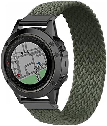 KDEGK 22 26mm Quickfit remen za sat za Garmin Fenix ​​7 7x 6 6x Pro 5x 5 Plus 3HR 935 945 S60 MK1 pletenica Solo Loop najlonski satovi