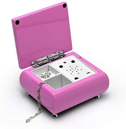 Prekrasan visokog sjaja ružičasti USB zvučni modul Music nakit kutija - L1 - senzor / USB / punjenje