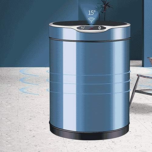 Stražana indukcijsko indukcijsko smeće može automatski smeće sa poklopcem okruglih nehrđajući čelik za dnevnu sobu kuhinja kupatilo