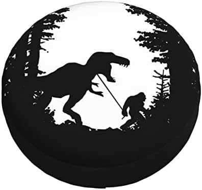 Dinosaur Bigfoot RV rezervni poklopac guma za gume za gume za putne prikolice zaštitnici otporni na vremenski otporan na vremenski materijal za kamion za kamione za kamper SUV RV Universal 14 u