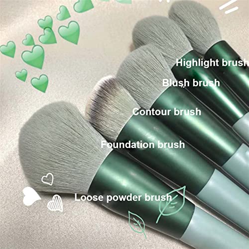 TREXD Prirodne četkice za šminku Mekane lepršave četkice za kosu Contour Eyeshadow Make up četkice Fondacijsko prah Kozmetički alat