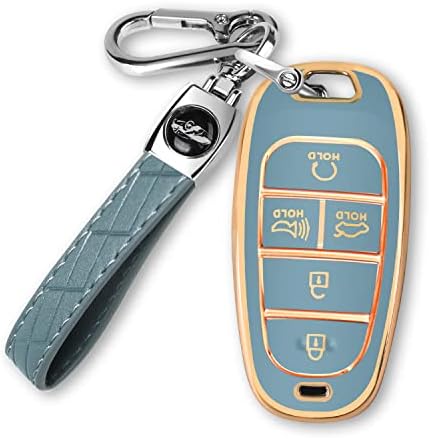 Za Hyundai Key Fob poklopac sa ključem kompatibilan sa 2020 Hyundai Sonata Smart 5 gumbi TPU tipke FOB Shell Protector