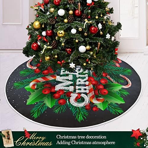 Sretan božićni kedar božićne suknje 36inch kućni dekor za Xmas Tree suknje prostirke za božićne ukrase Party Decoration
