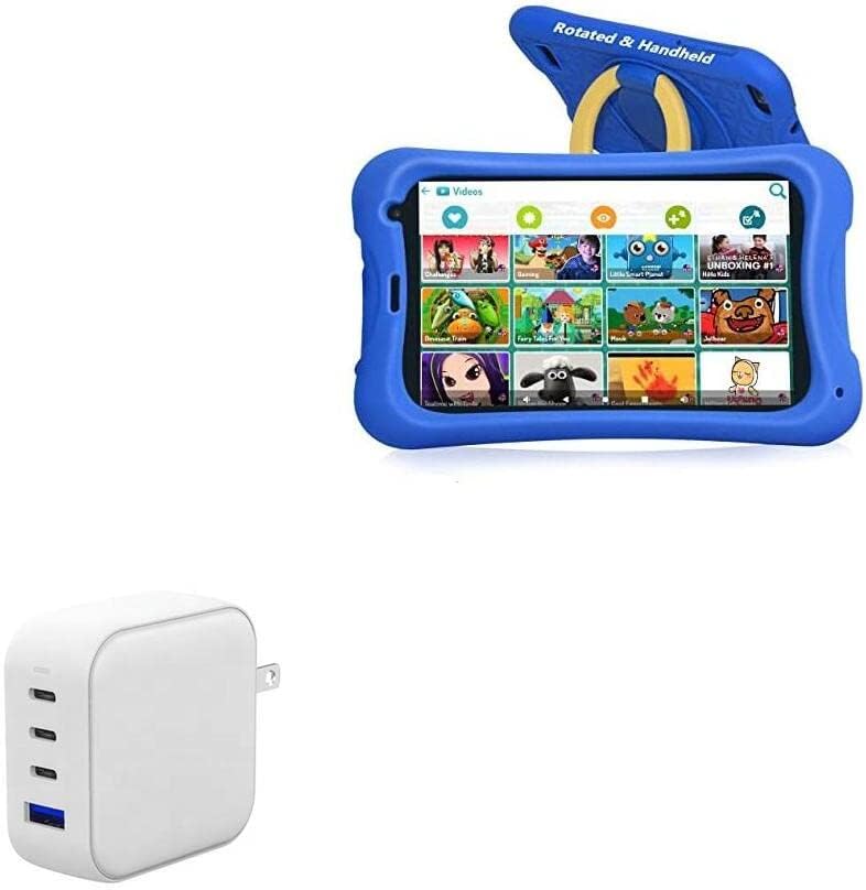 Boxwave punjač Kompatibilan sa nobklinom Kids Tablet JR-J7 - PD Minicube, 100W 3 PD Port Zidni punjač International za Noben Kids