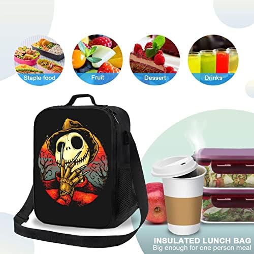 NIKROAD Nightmare Crtić & nbsp;prije & nbsp; Božićna torba za ručak, smiješna Anime kutija za ručak, izdržljiva izolovana torba za