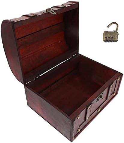 Kutija nakit blaga Vintage Drveno po kutija za skladištenje Antique Style Organizator za kutije za kutiju kućice kuće