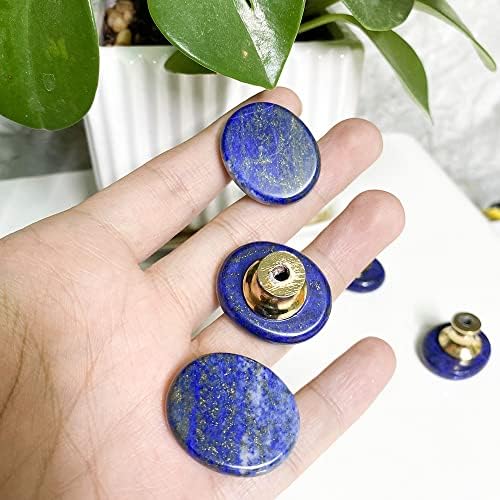 Youyouluu 5pcs Lapis-kamena-izvlačenja, lazuli-dragu-ormariste-ručke-ručke-ručke-plave ploče