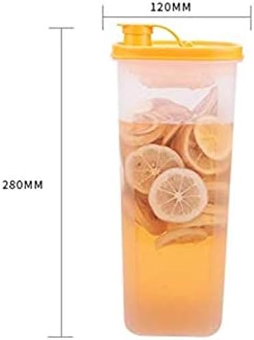 Staklena voda bacač plastični i poklopac boca za vodu miješani pijk čajnik vrući / hladni limunadni sok piće može ledeni čaše za stakleni