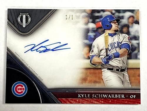 Kyle Schwarber 2017 TOPPS Tribute Autograph Auto Black TA-KS True 1 od 1 mladunca - bejzbol ploče sa autogramiranim karticama