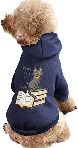 Knjige Mačke Život je slatki komad kostim za kućne ljubimce za kućne ljubimce sa šeširom za kućne ljubimce za štene i mačke s