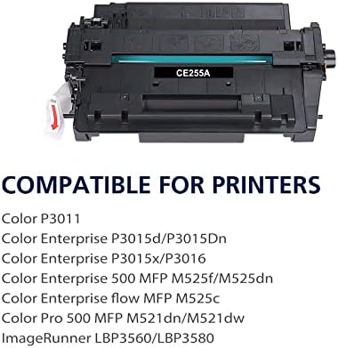 CE255A 55A Crni Toner 2 zamjena pakovanja za HP 55A CE255A 55X CE255X za HP Enterprise P3015 P3015d P3015dn P3016 P3011 MFP M525 M521dn
