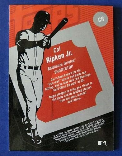 2004 TOPPS Clubhouse Relic Igra Polovni dres Cal Ripken Jr. Baseball Card cr - MLB igra Rabljeni bejzbol