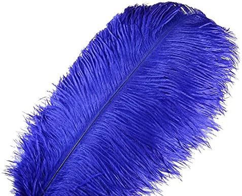 Zamihalaa Kraljevsko plavo pahuljasto nojevo pero 15-70CM 10-200pcs DIY perje za zanate dekoracija vjenčanica za zabave Plumas Show A9