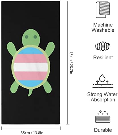 Transgender zastava kornjače ručnici za mikrofiber Super upijajući ručnik brzo suho