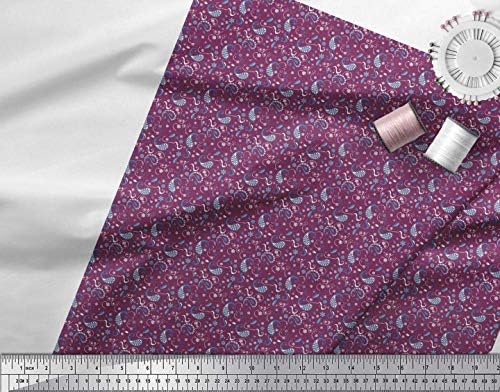 Soimoi pamučna tkanina od dresova cvjetna & amp; Paisley tkanina za štampanje sa košuljama u dvorištu širine 58 inča