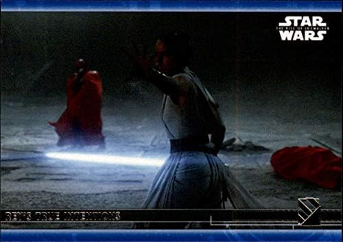 2020 TOPPS Star Wars Raspon Skywalker Series 2 Blue 79 Rey's True Intentions Trgovačka kartica