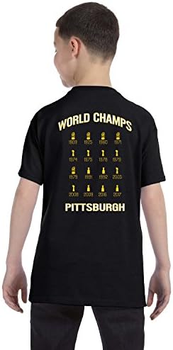 Three Rivers Odjeća Pittsburgh Grad Champions World Champions MAJICA MAJICA