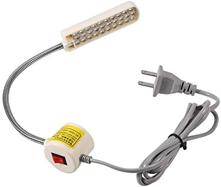 LED lampica za šivanje, AC 110V do 250V 30 LED-a Gooseneck Radno svjetlo LED lampica s magnetnom bazom za kućnu tokarku Radna radna odjeća