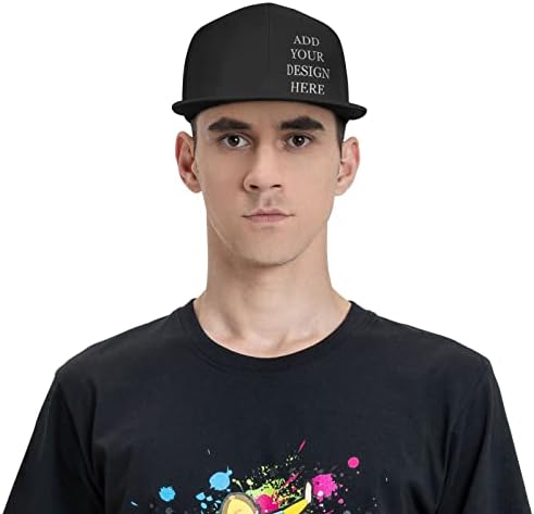 Prilagođeni Hip Hop Snapback šešir za muškarce Dizajnirajte svoj vlastiti logo Photo Name Text Flat Bill personalizirana Podesiva