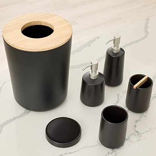 iDesign Ceramic Earth Collection Bar posuda za sapun, mat crna