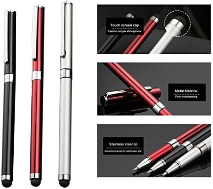 Radovi Pro stylus + olovka za Microsoft površinu dvojaca 2 s prilagođenim višim osjetljivim dodirom i crnom tintom! [3 paket-crna]