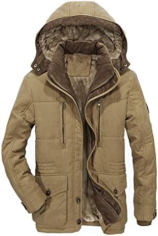 Muška jesenina i zimska modni povremeni patentni patentni patch patch džep plus baršunasto pamučna kišna jakna