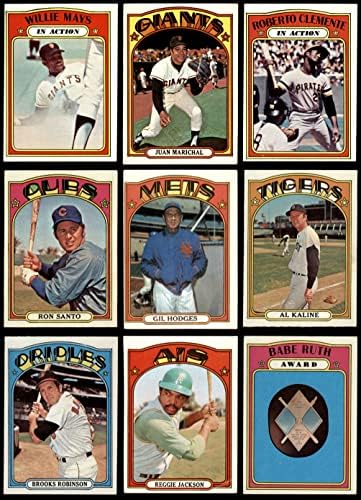 1972 Topps bejzbol nizak broj kompletan set vg / ex