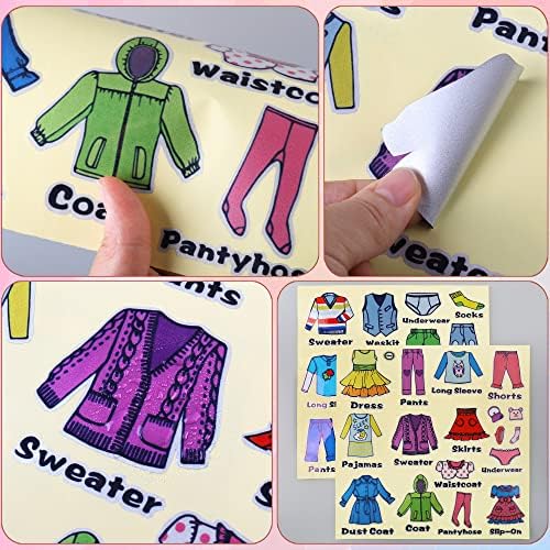 Drwssr naljepnice za klasifikaciju odjeće za garderobu, naljepnice za sortiranje odjeće za dječake i djevojčice zidna naljepnica za