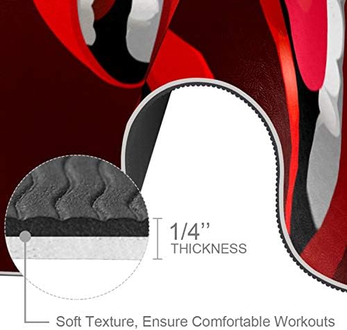 Usne seksi Crvena Premium debeli Yoga Mat Eco Friendly gumene zdravlje & amp; fitnes non Slip Mat za sve vrste vježbe joge i pilatesa