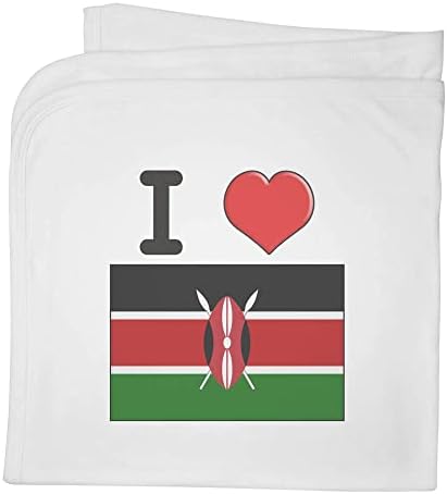 Azeeda 'Volim Kenija' Pamučni debeki pokrivač / šal