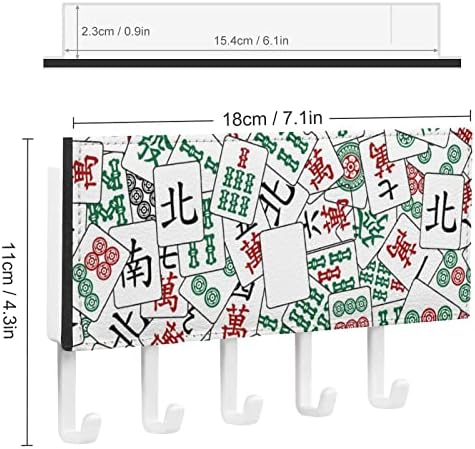 Mahjong Ulazna vješalica za ključeve s kukom za ključeve sa 5 kukica zidni držač za ključeve