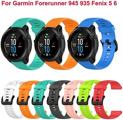 Eeomoik silikonske trake za sat za Garmin Fenix 5 5 Plus 6 6pro 22mm narukvicu Forerunner 935 945 S60 S62 narukvice sa pametnim satom