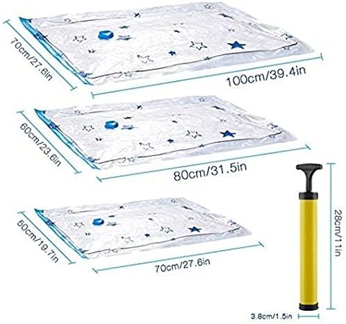 Anncus vakuumska torba za pohranu Kućna za višekratnu upotrebu sa putničkom ručnom pumpom Organizator prozirne granične sklopive paketa