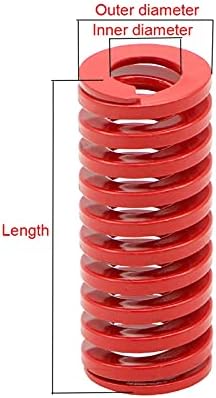 Kompresioni izvori su pogodni za većinu popravke i crvene preša za prešanje za srednje opsegu opruga opseg kalupa proljeće 30mm x unutarnji prečnik 15mm x Dužina 25-300mm