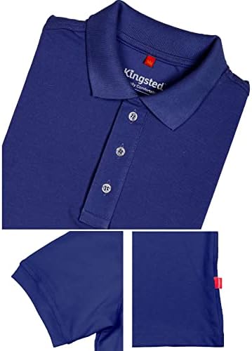 Kingsted polo majice za muškarce - kraljevsko ugodno - premium piqua tkanina - meka pamučna mješavina - klasični fit kratki rukav