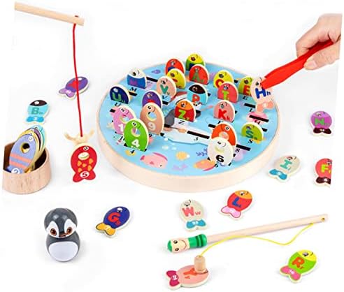 Toyandona 1 postavi dječje obrazovne igračke Wood matematički igračka magnetska ulova igra magnetska ribarska igra abeceda igračke